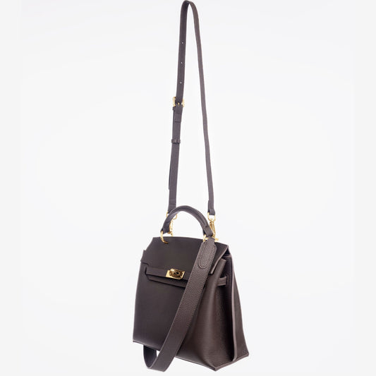 GOLD AURA DAILY BAG - ESPRESSO