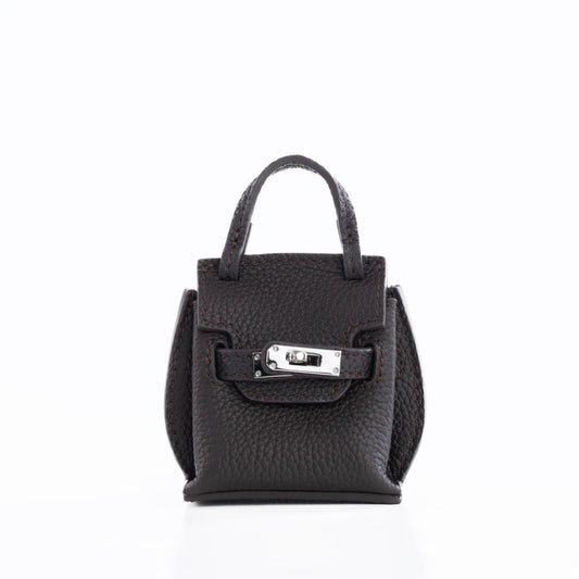 AURA BAG CHARM - ESPRESSO