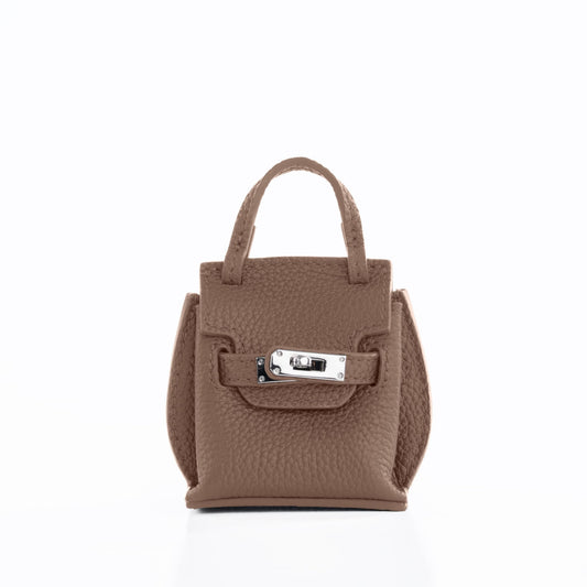 AURA BAG CHARM - DARK TAUPE