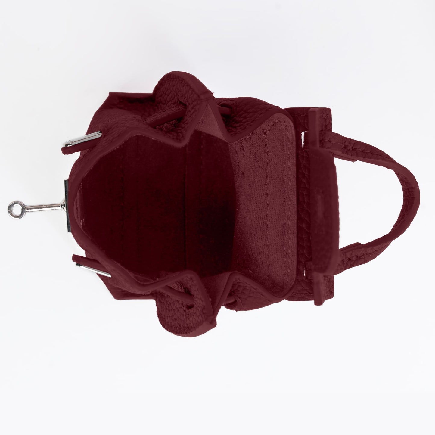 AURA BAG CHARM - BURGUNDY