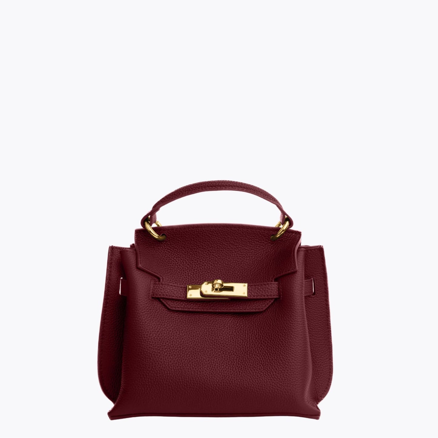 GOLD MINI AURA DAILY BAG - BURGUNDY