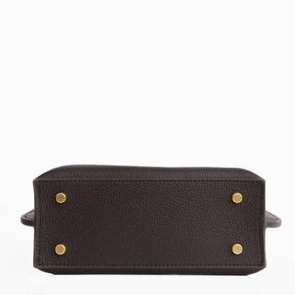 GOLD MINI AURA DAILY BAG - ESPRESSO