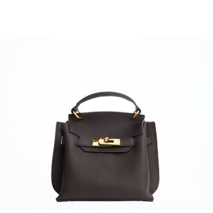 GOLD MINI AURA DAILY BAG - ESPRESSO