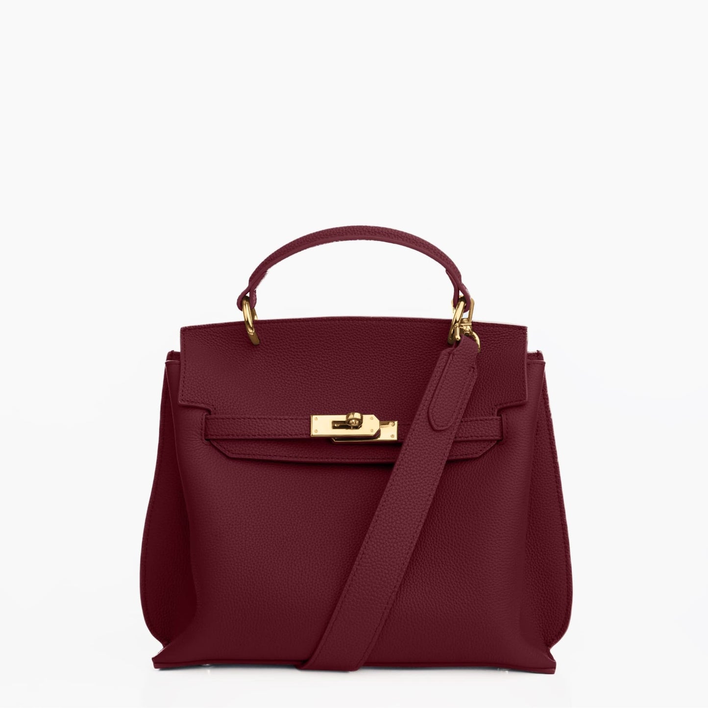 GOLD AURA DAILY BAG - BURGUNDY