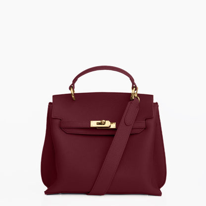 GOLD AURA DAILY BAG - BURGUNDY