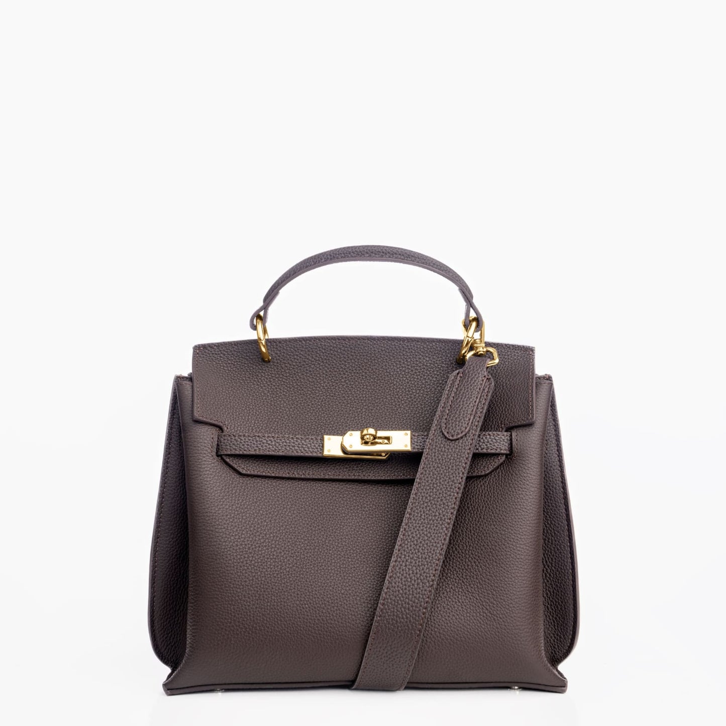 GOLD AURA DAILY BAG - ESPRESSO