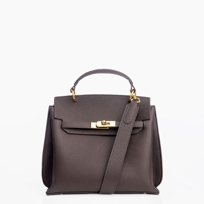 GOLD AURA DAILY BAG - ESPRESSO