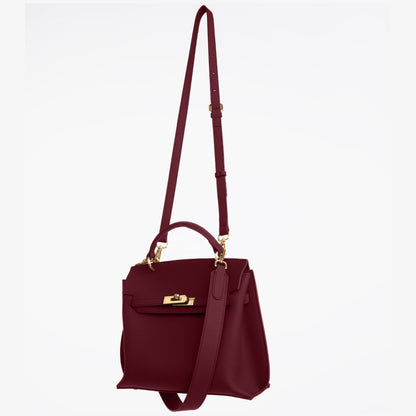 GOLD AURA DAILY BAG - BURGUNDY