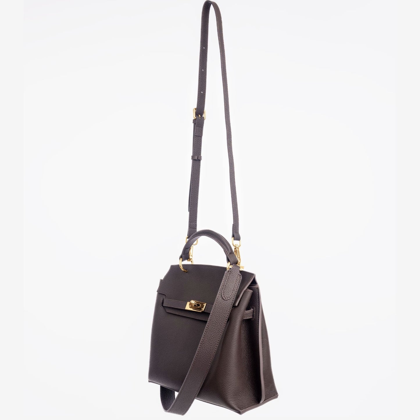 GOLD AURA DAILY BAG - ESPRESSO