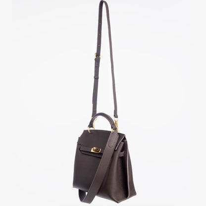 GOLD AURA DAILY BAG - ESPRESSO