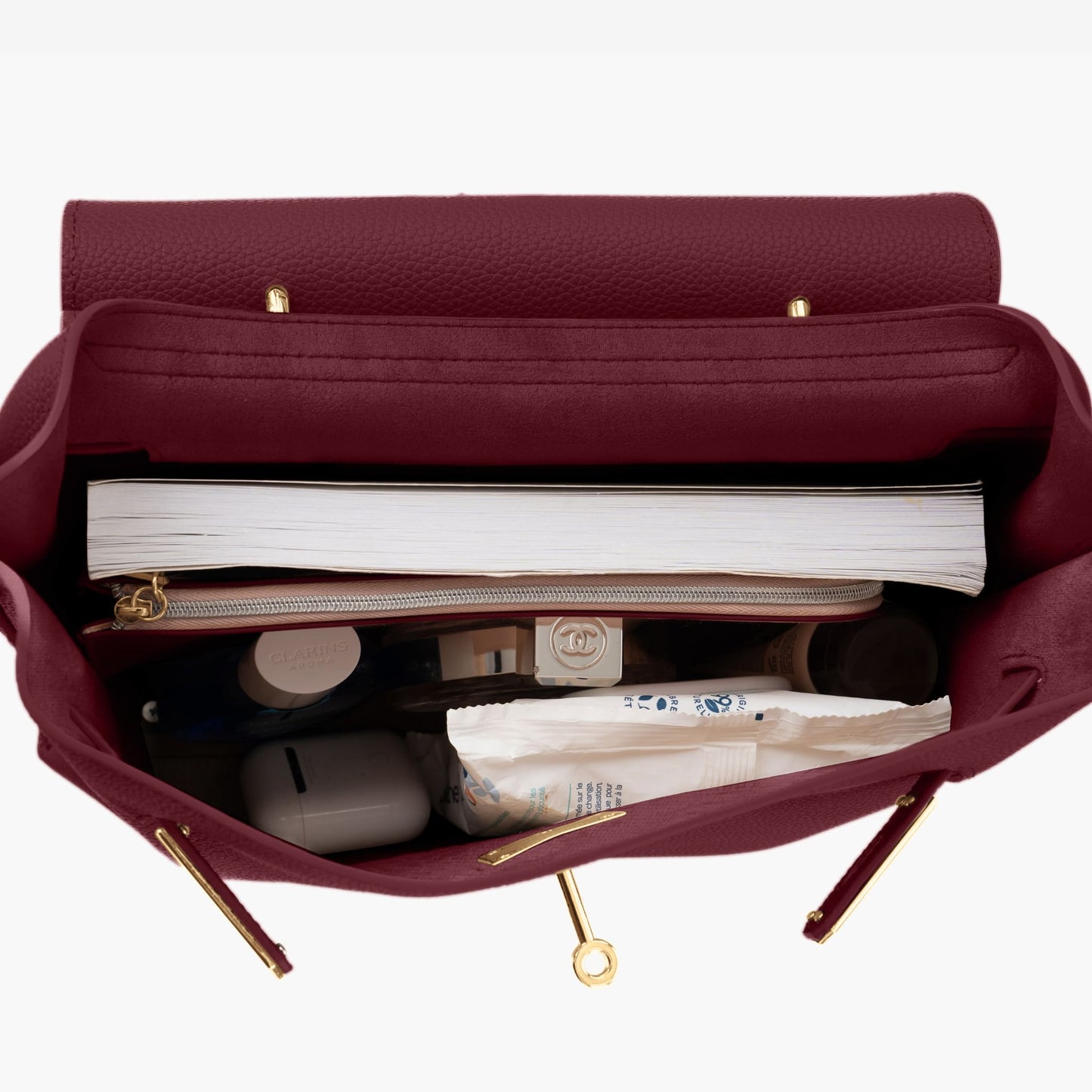 GOLD AURA DAILY BAG - BURGUNDY