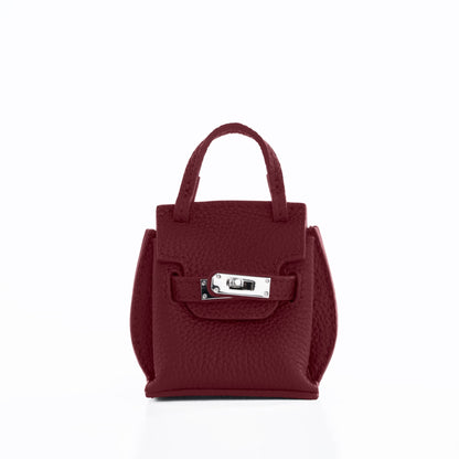 AURA BAG CHARM - BURGUNDY