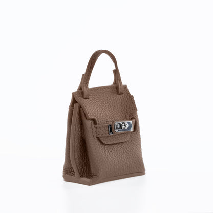 AURA BAG CHARM - DARK TAUPE