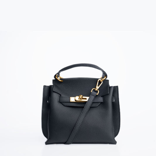 GOLD MINI AURA DAILY BAG - BLACK