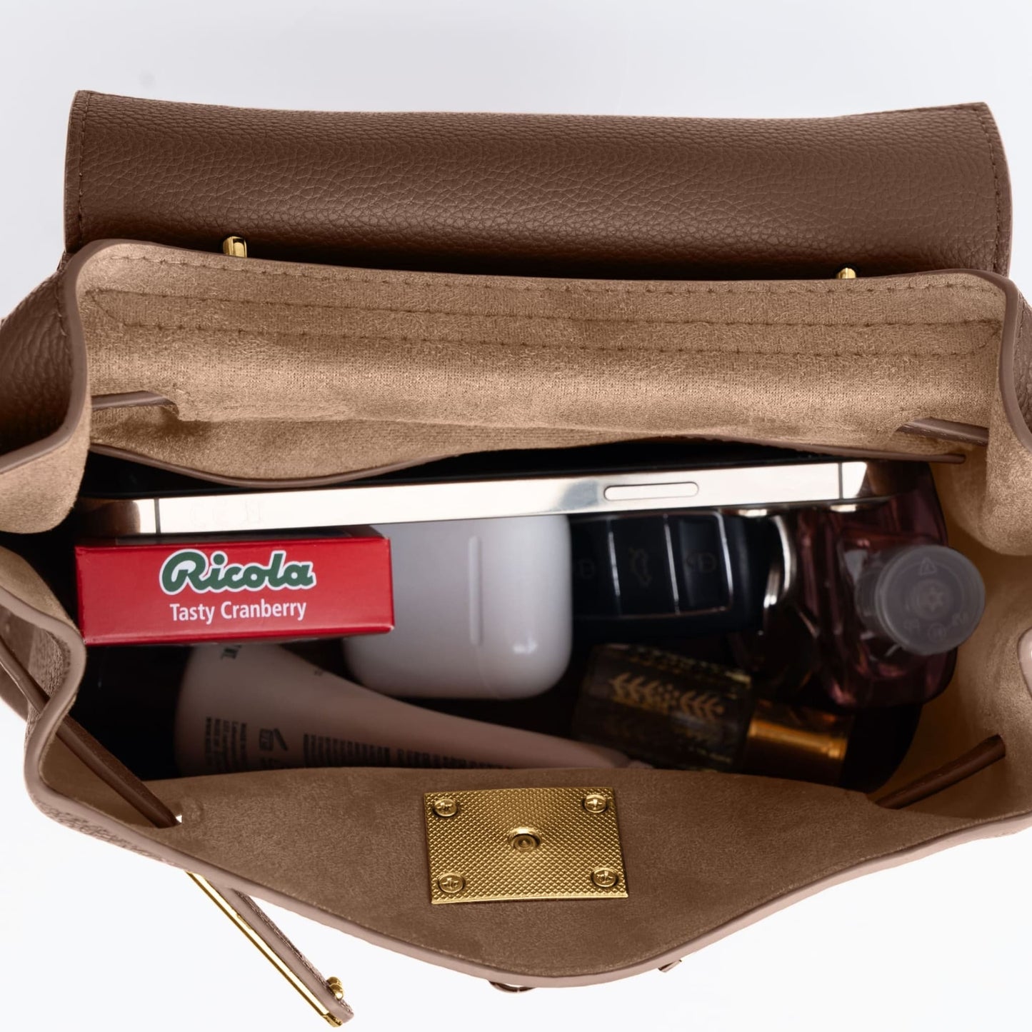 GOLD MINI AURA DAILY BAG - DARK TAUPE
