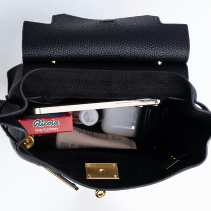 GOLD MINI AURA DAILY BAG - BLACK