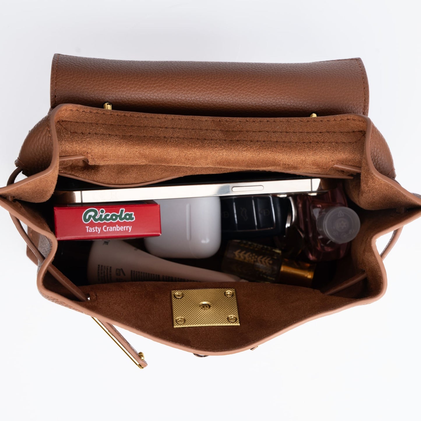 GOLD MINI AURA DAILY BAG - CAMEL