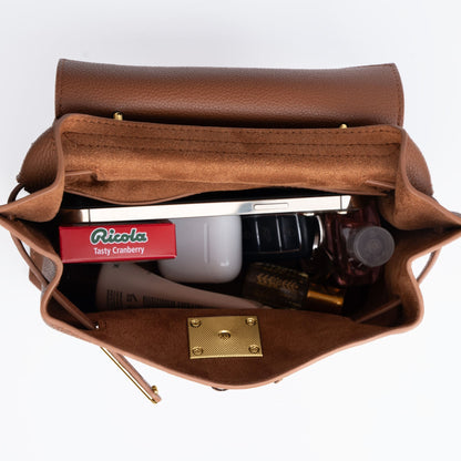 GOLD MINI AURA DAILY BAG - CAMEL
