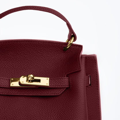 GOLD MINI AURA DAILY BAG - BURGUNDY