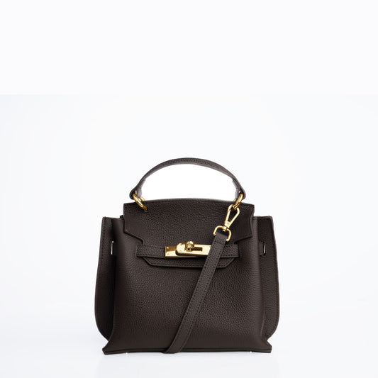 GOLD MINI AURA DAILY BAG - ESPRESSO