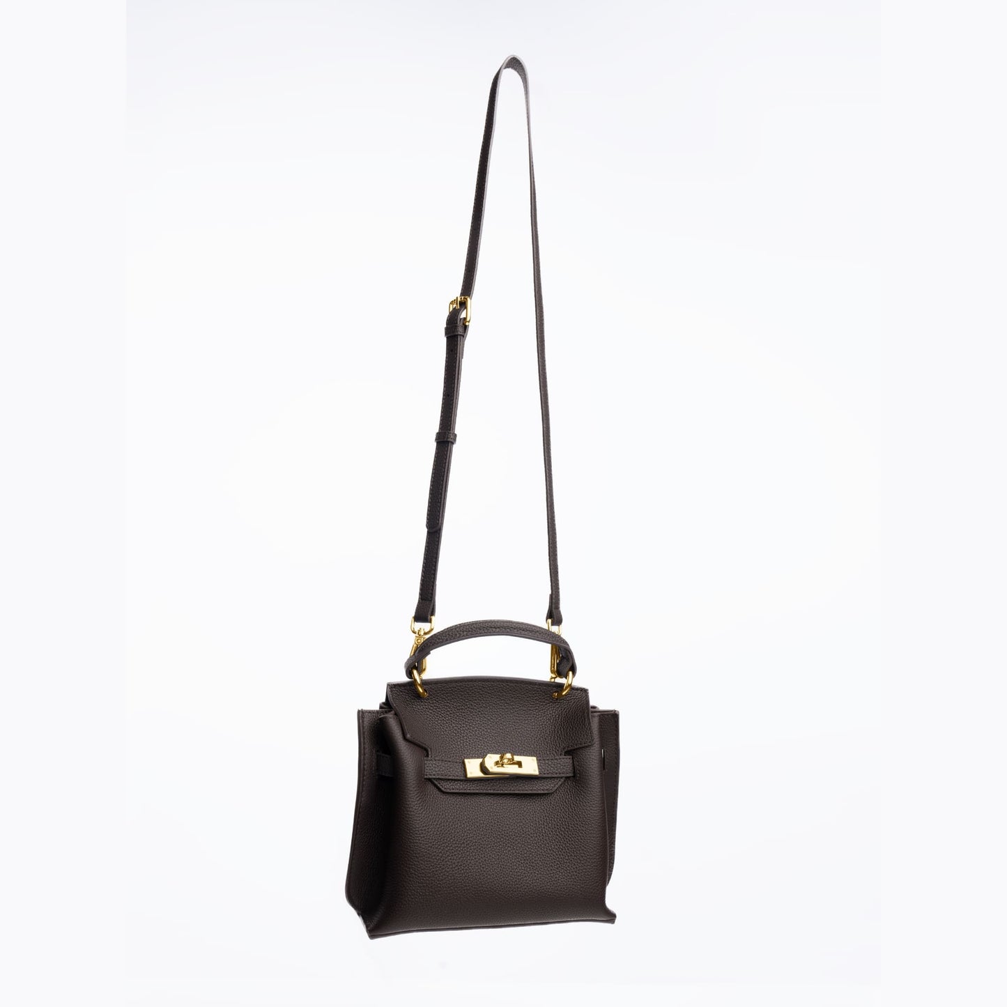 GOLD MINI AURA DAILY BAG - ESPRESSO