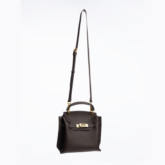 GOLD MINI AURA DAILY BAG - ESPRESSO