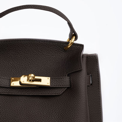 GOLD MINI AURA DAILY BAG - ESPRESSO