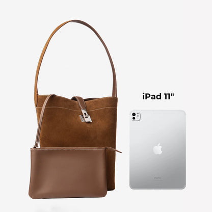 TERRA DAILY BAG - COGNAC SUEDE